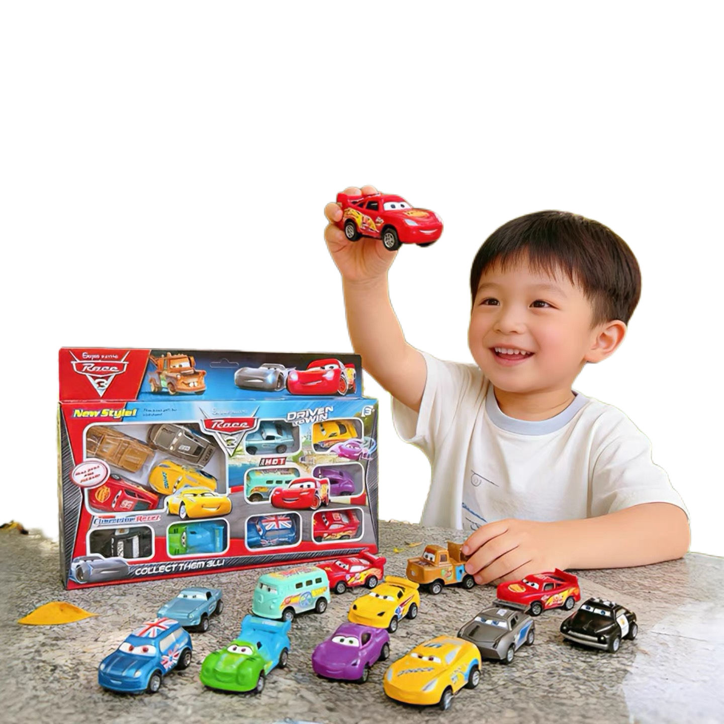 12-Pack Mini Pull Back Race Cars - Alloy Vehicle Toys OEM sourcing reference image from Enjoy Star Toys