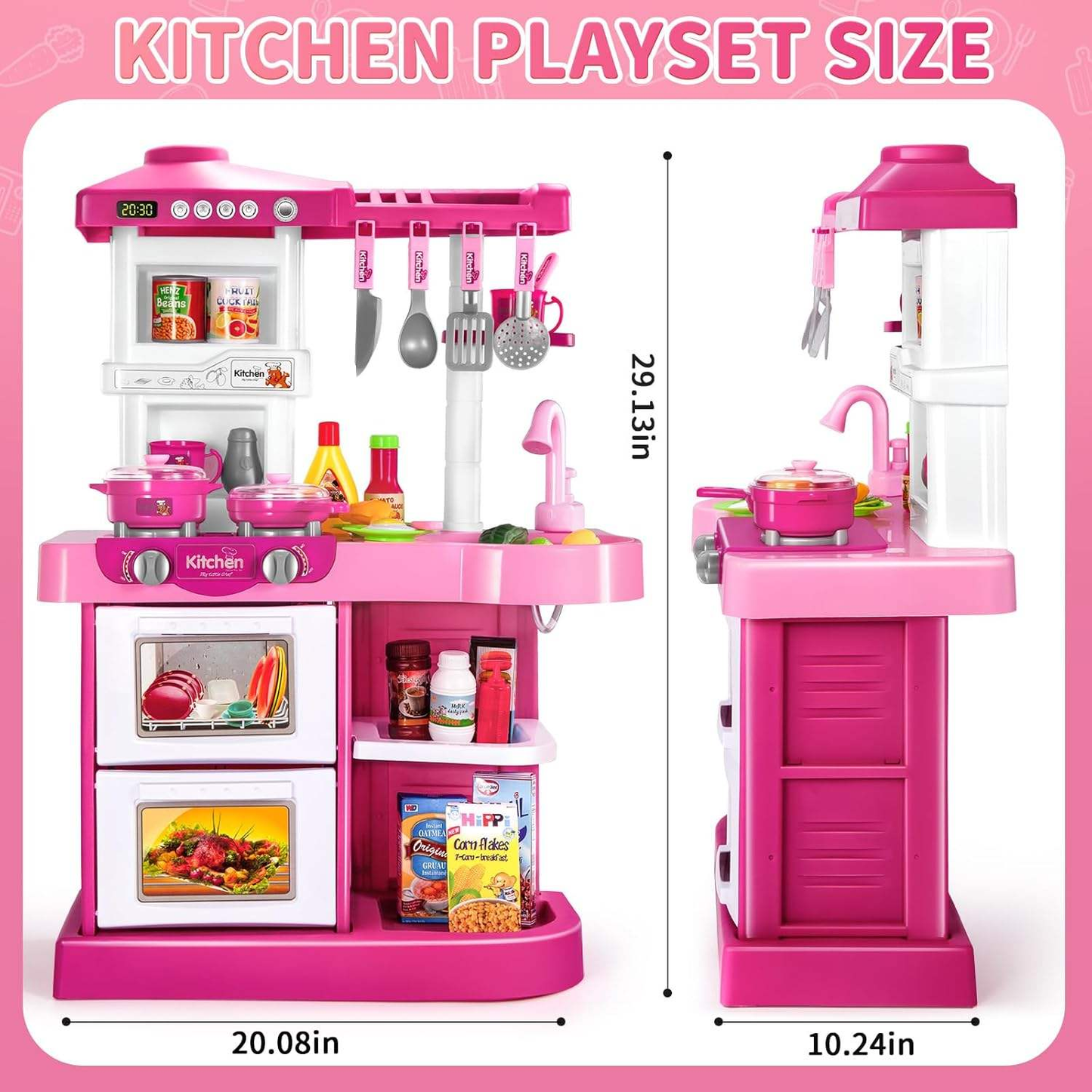 53-Piece Pretend Play Kitchen Set