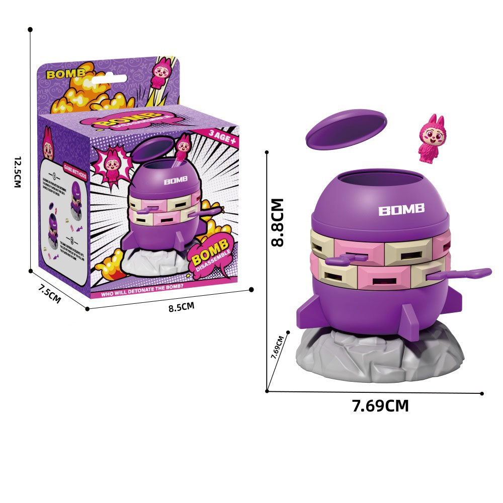 Kids Pop Up Barrel Challenge Game Mini Cartoon Lucky Pop Toy Family Party Board Game