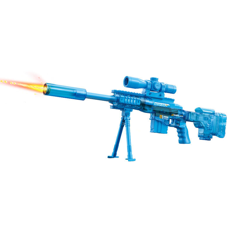 Remington Transparent Electric Water Gun With Simulated Fire Light Auto Continuous Shooting Large Drum Magazine Rechargeable Water Blaster Summer Outdoor Pool Shooting Toy For Kids