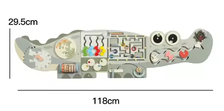 8-in-1 Crocodile Montessori Busy Board