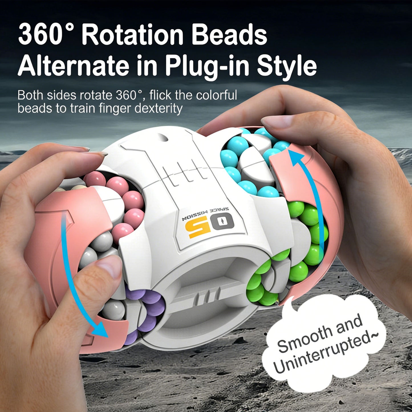 6-in-1 Fidget Cube Stress Relief Toy Multi-Functional Finger Magic Cube Anti-Anxiety Pocket Toy for Gifts & Party Favors