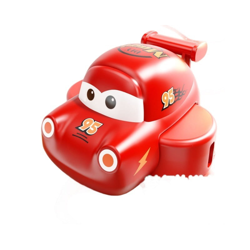 DIY Slime Track Car Toy Rechargeable Electric Race Car with Crystal Slime Draw Your Own Track Educational Sensory Toy for Kids 3+