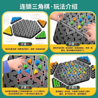 Chain Triangle Chess Game - STEM Strategy Board Toy bulk order reference image from Enjoy Star Toys