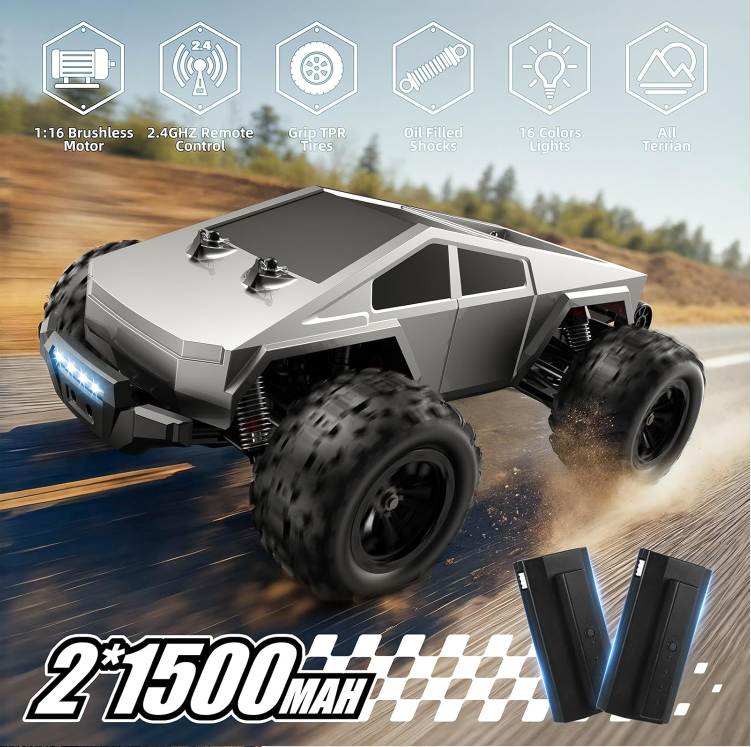 Brushless 4WD High Speed RC Car Off-Road Remote Control Racing Vehicle