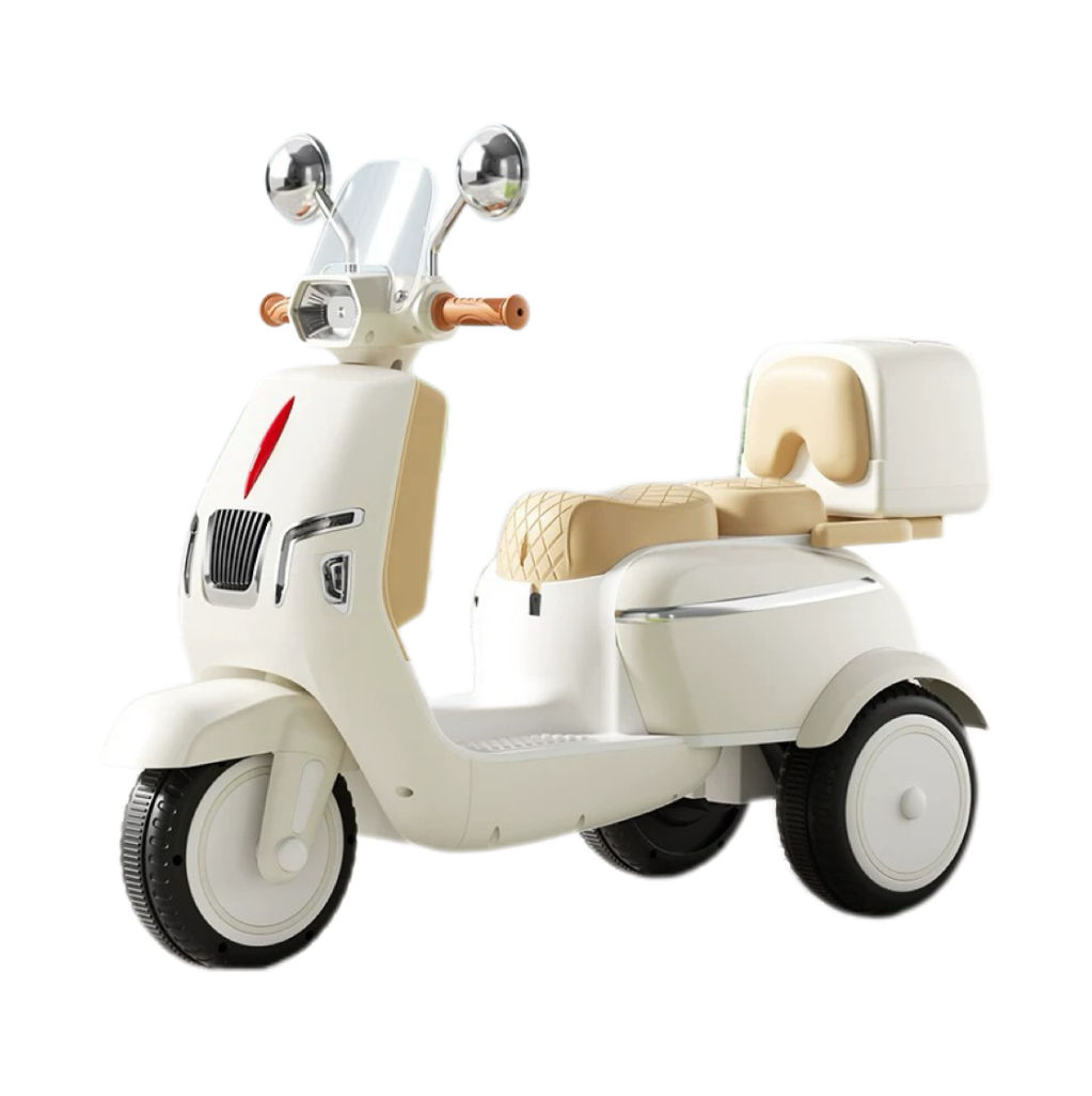 EnjoyStar Kids Electric Ride On Motorcycle Tricycle With Remote Control Bluetooth Music LED Light USB Chargable 3 Wheels Anti-rollover Baby Driving Toy Car For 1-6 Years Old Boys Girls Birthday Gift
