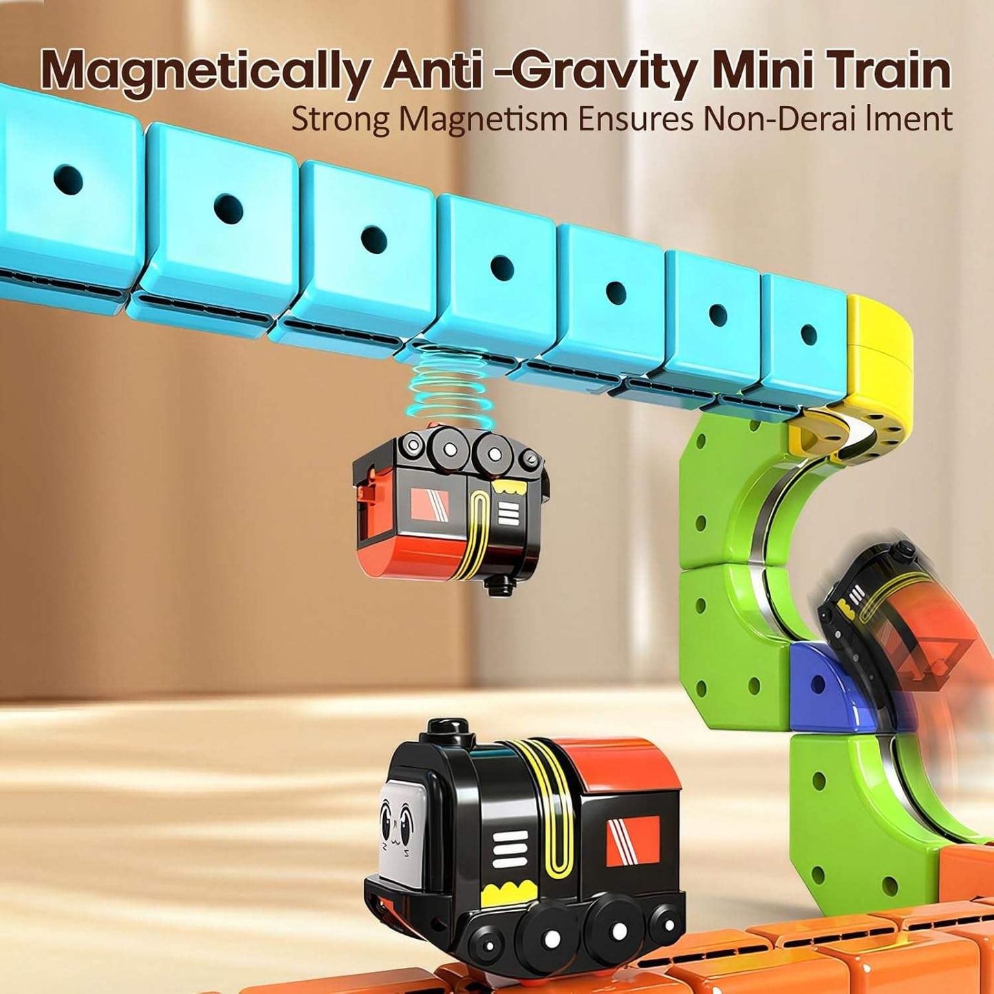 Hot Kids DIY Assembly Magic Track Toy Flexible Electric Train Track Set Educational Building Block Toy for Boys Girls