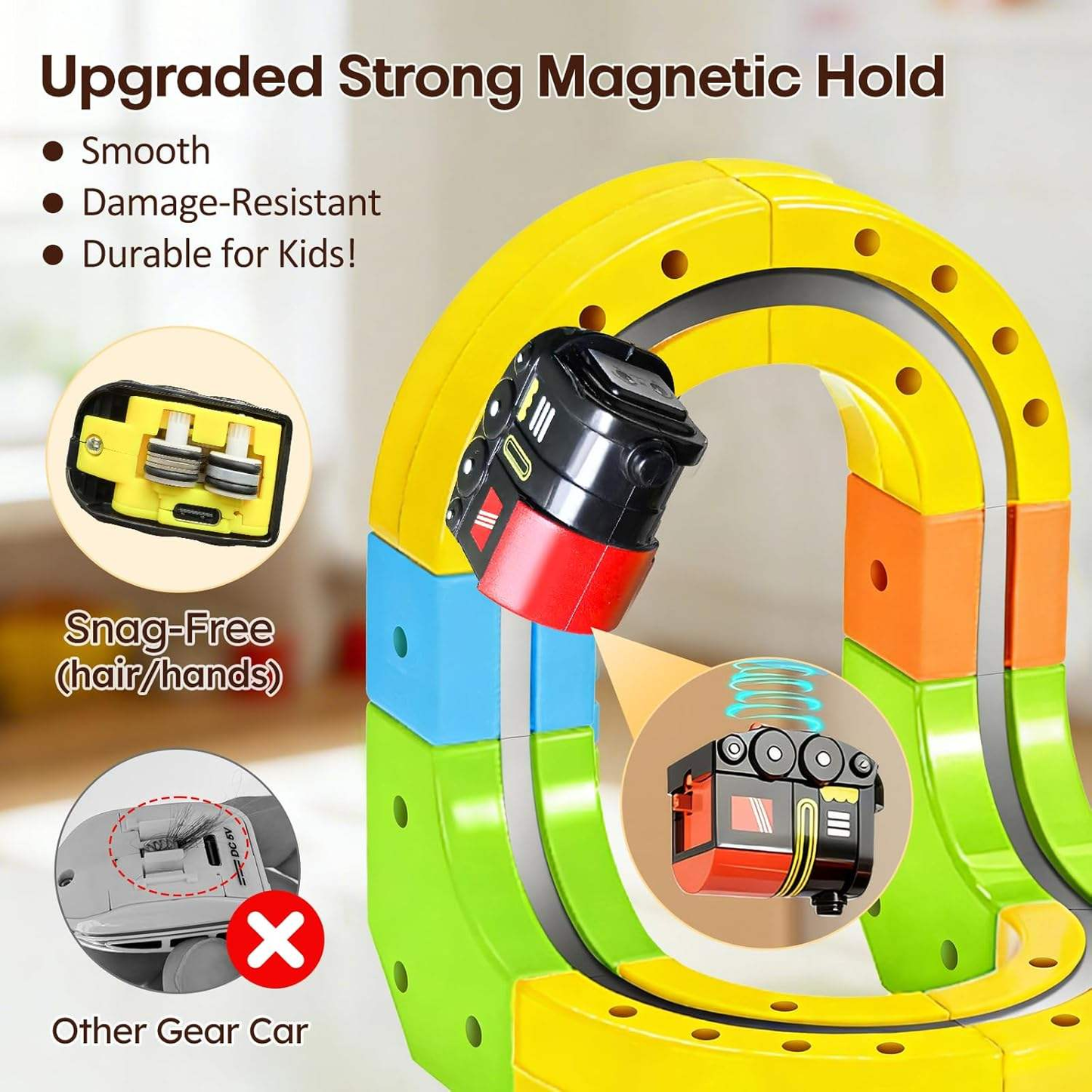 Hot Kids DIY Assembly Magic Track Toy Flexible Electric Train Track Set Educational Building Block Toy for Boys Girls