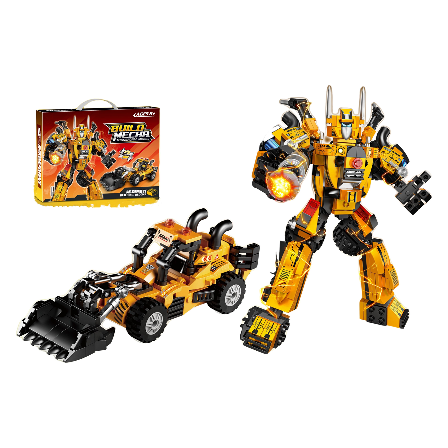 ENJOYSTAR Transformable Fire Truck Toy Durable Plastic Fire Engine Multifunctional Deformation Vehicle Toy for Kids
