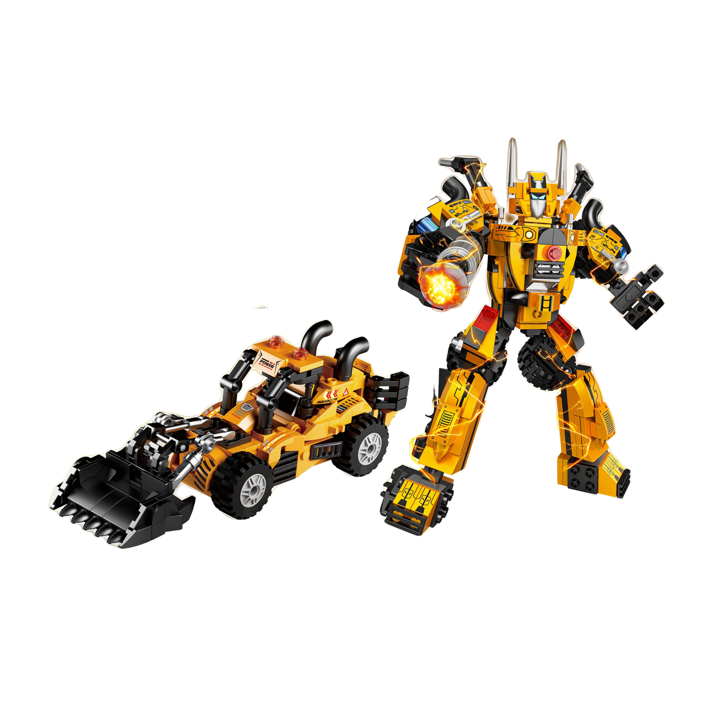 ENJOYSTAR Transformable Fire Truck Toy Durable Plastic Fire Engine Multifunctional Deformation Vehicle Toy for Kids