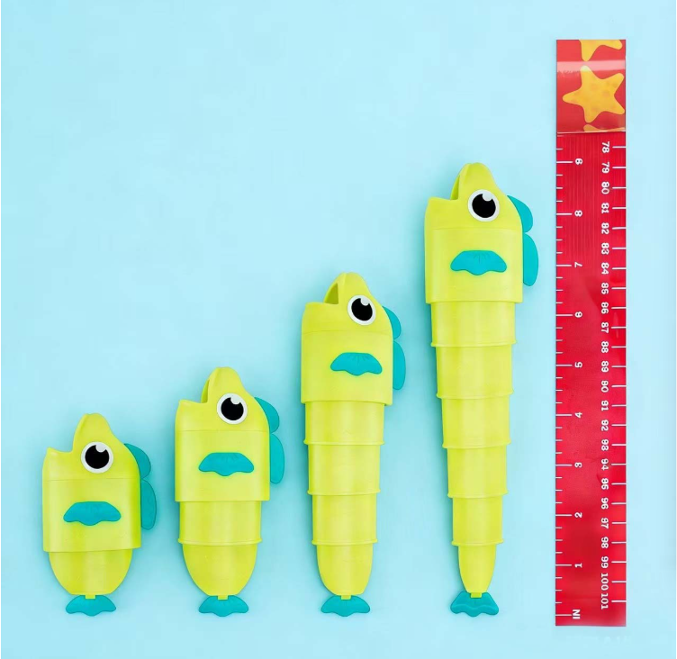 ENJOYSTAR Reel Big Catch Fishing Game To, Retractable Fish Compare Length Game Educational Interactive Board Game for Preschool Kids Wholesale