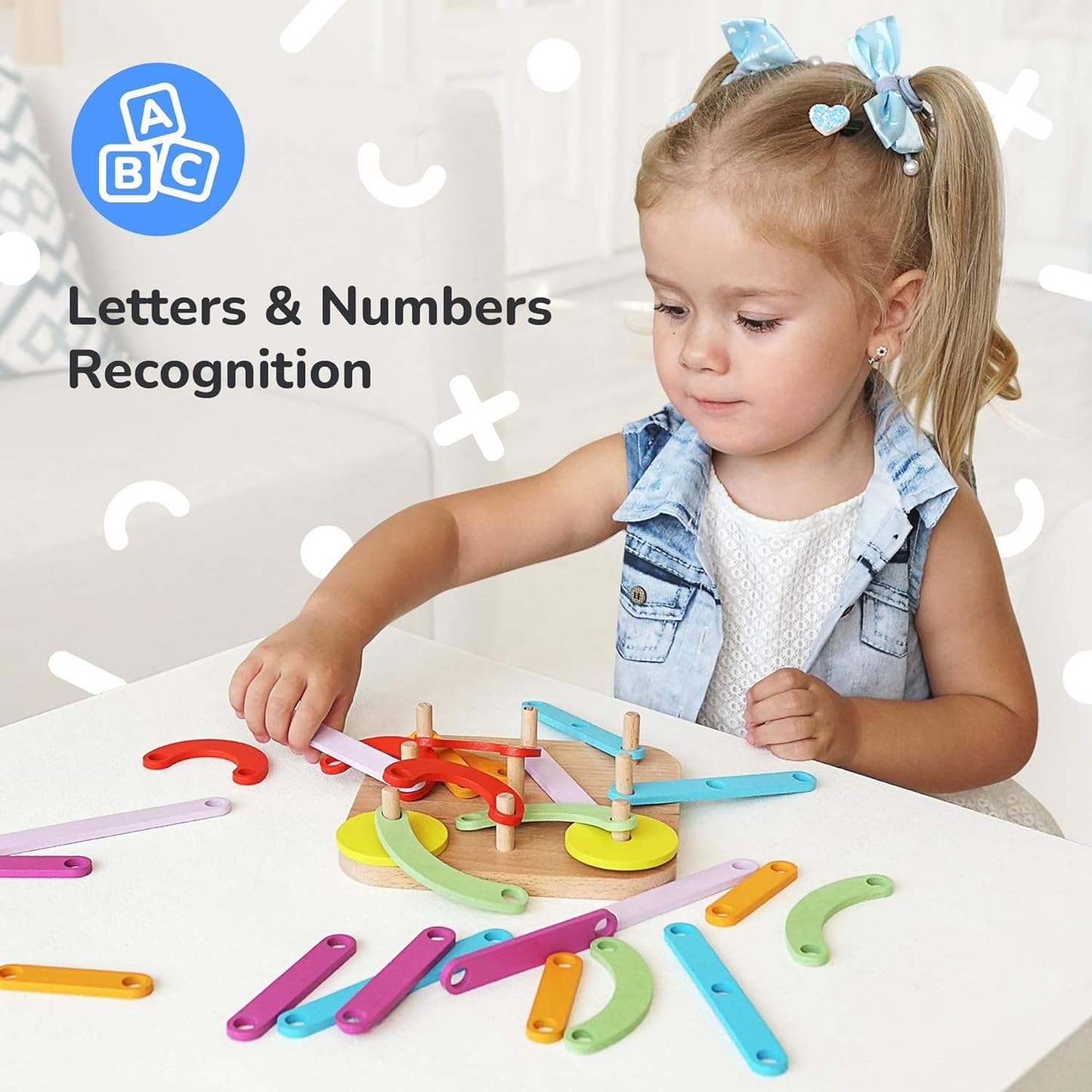 Multifunctional Wooden Shape Sorter Stacking Blocks Letters & Numbers Cognition Educational Toy Montessori Learning Game for Toddlers Wholesale