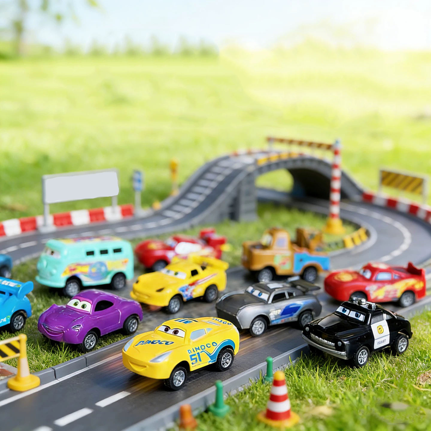 Kids Pull Back Car Toys 12 Pack Mini Die Cast Race Car Models Eco-friendly Plastic Alloy Friction Toy Vehicles Wholesale Children Play Toys