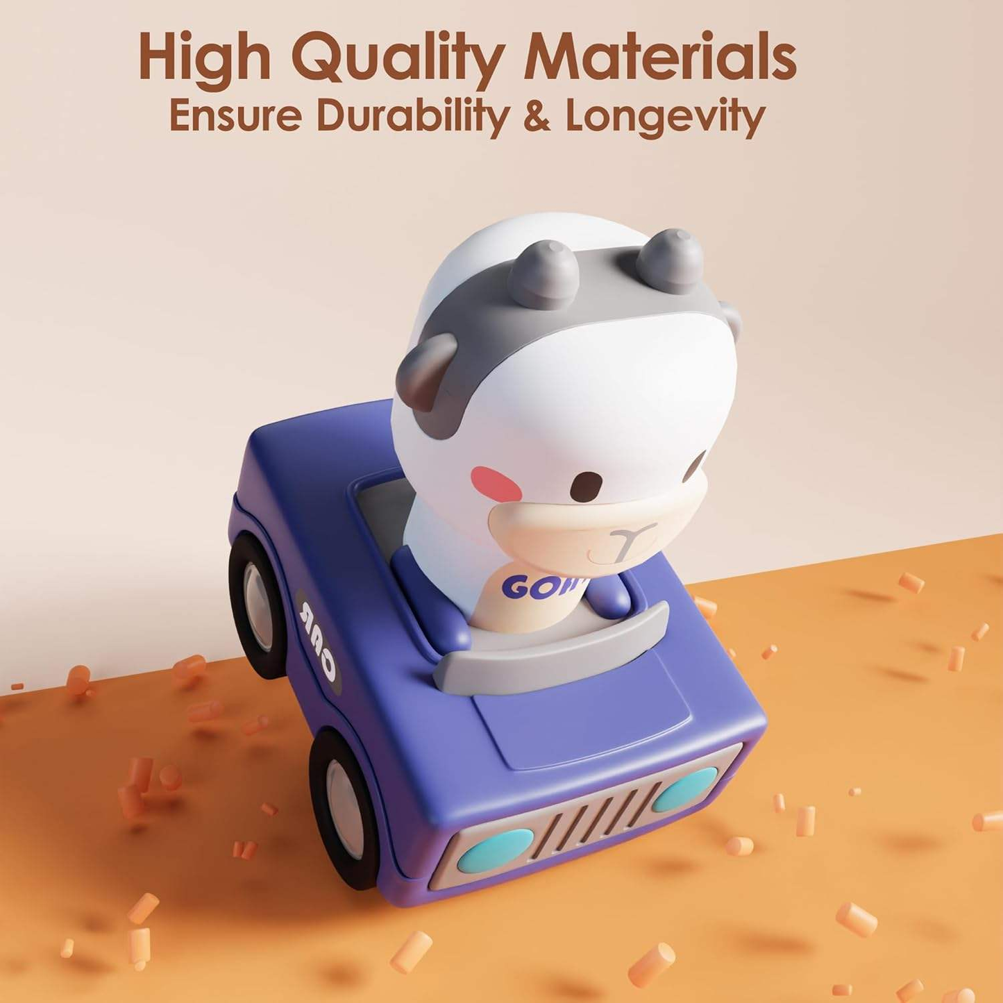 Press-Go Interactive Plastic Toy Play and Learn Educational Game to Develop Kids' Motor Skills & Cognition