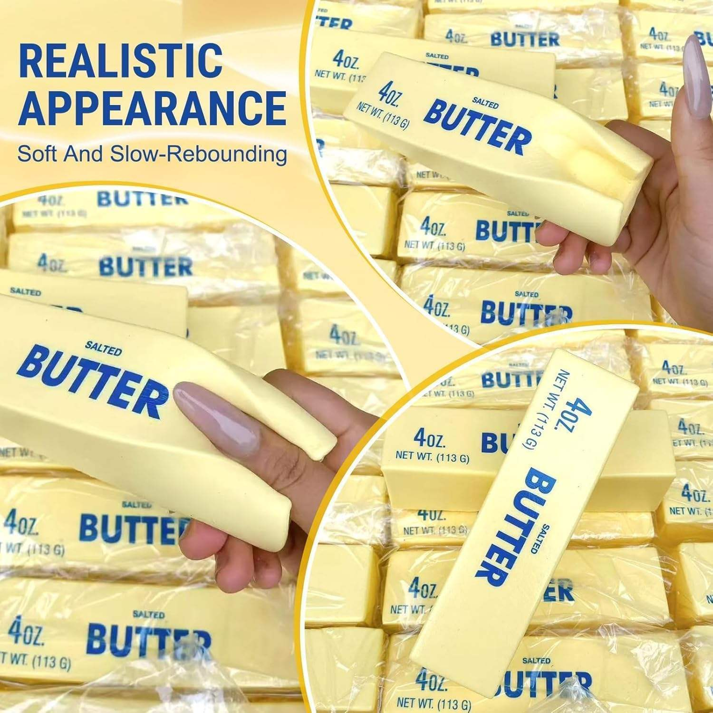Butter Squishy Set Slow Rebound Squeeze Toy Cute Novelty Gift for Friends Kids and Stress Relief Lovers