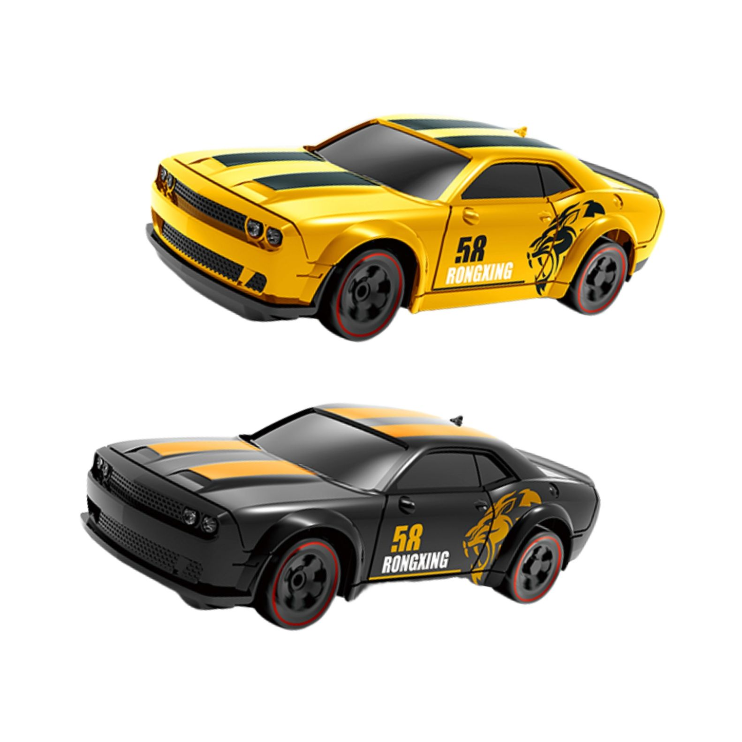 1:64 Scale Metal RC Drift Car Mini Alloy Remote Control Racing Sports Car