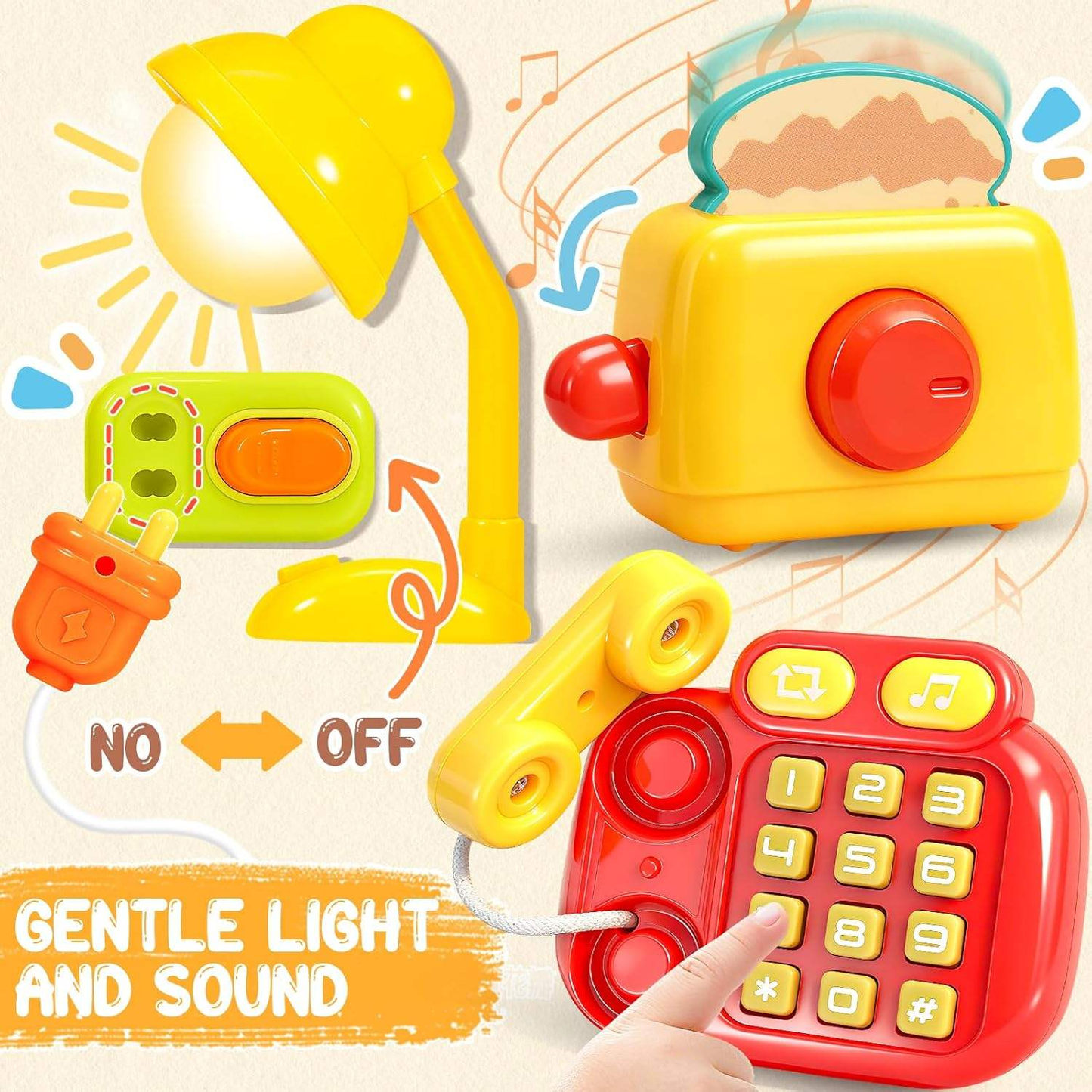 Portable Plastic Montessori Busy Board Kids Life Skill Early Learning Activity Board