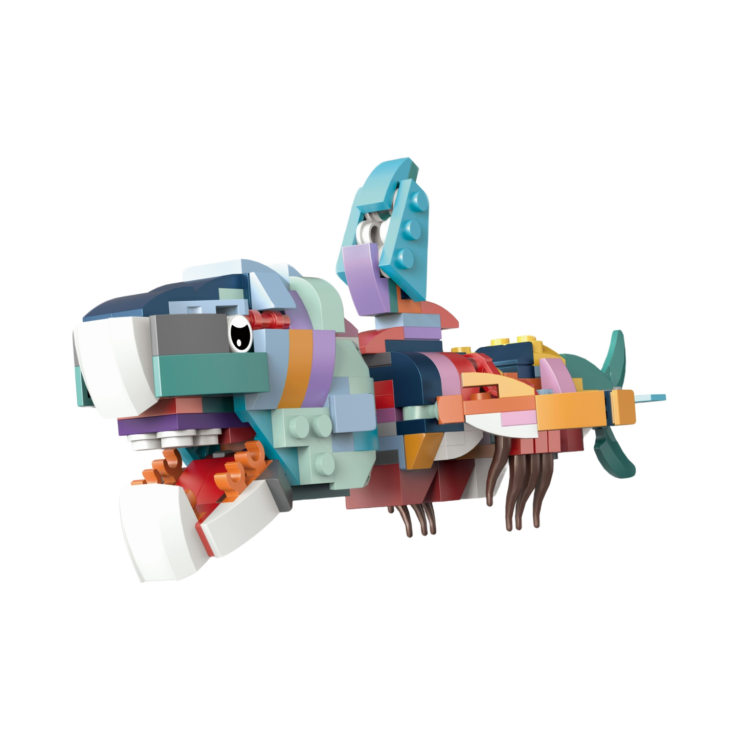 12-in-1 Ocean Sea Animal Building Blocks Kids STEM DIY Assembly Toy