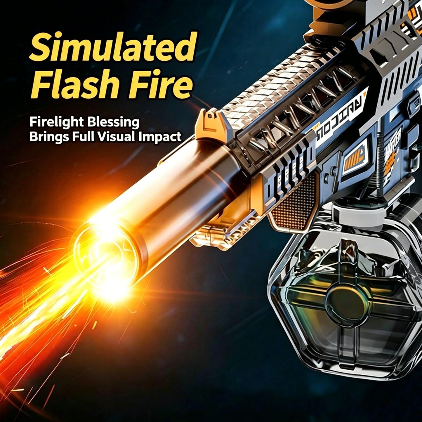 EnjoyStar Popular MK9 Large Electric Water Gun Flashing Light Fully Automatic Continuous Fire Outdoor Water Play Model