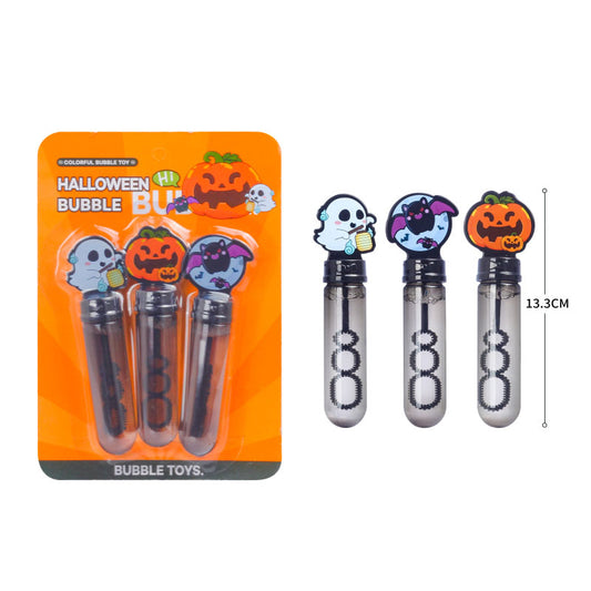 Halloween Pumpkin Bubble Wands Set Leak-proof Portable Bubble Toys Perfect Halloween Party Favors Decor & Kids Outdoor Game