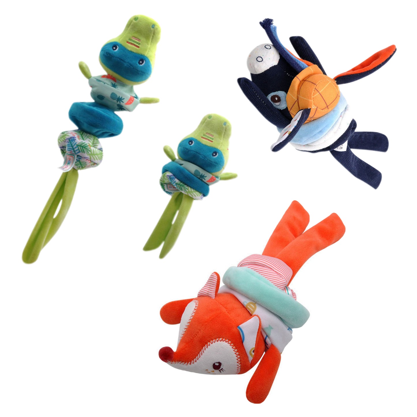 ENJOYSTAR Super Vocalizing Fox Crocodile Donkey Plush Toy Squeaky Animal Chew Toy For Kids Education Pet Molar Interactive Plush With Real Animal Sound