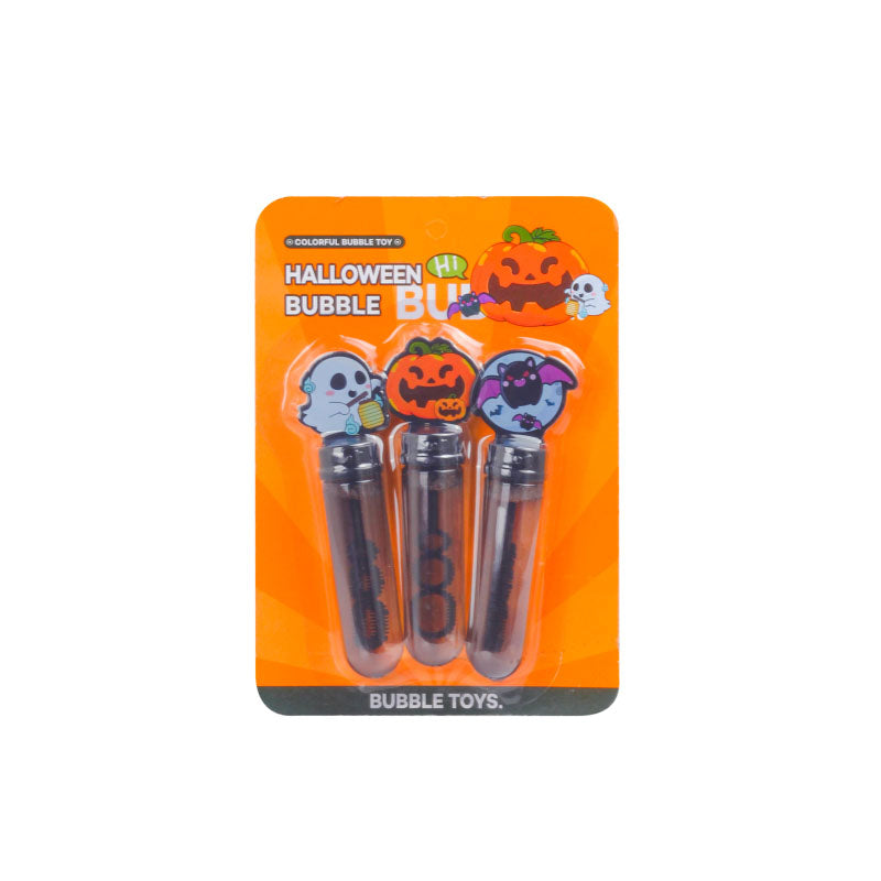 Halloween Pumpkin Bubble Wands Set Leak-proof Portable Bubble Toys Perfect Halloween Party Favors Decor & Kids Outdoor Game
