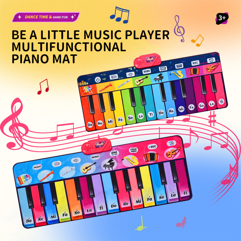Kids Giant Piano Music Play Mat 14 Keys Multifunctional Foot Dance Piano Mat Toy
