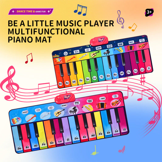 Kids Giant Piano Music Play Mat 14 Keys Multifunctional Foot Dance Piano Mat Toy