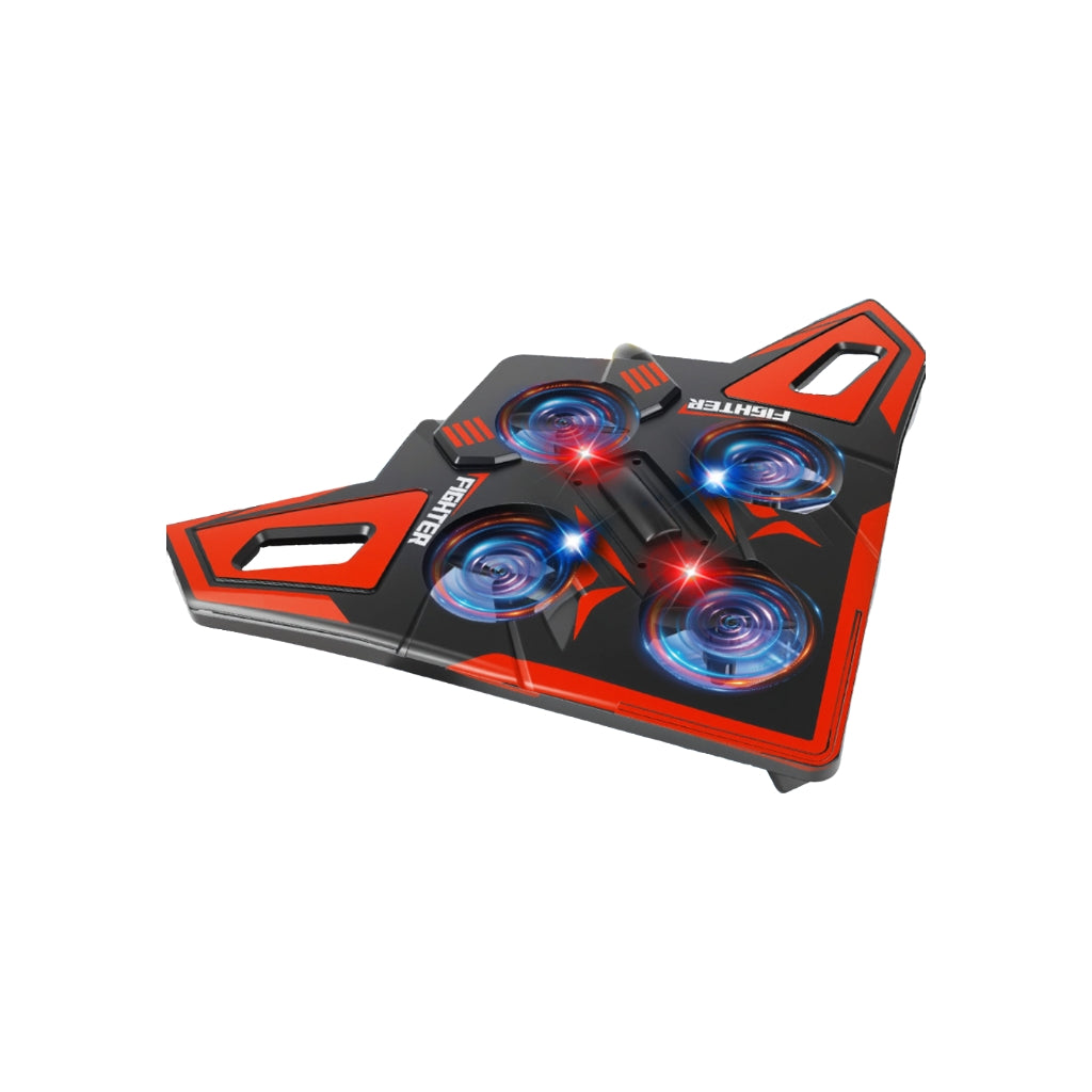 6th Gen RC Foam Fighter Jet Drone One Key Hover LED Light Remote Control Plane