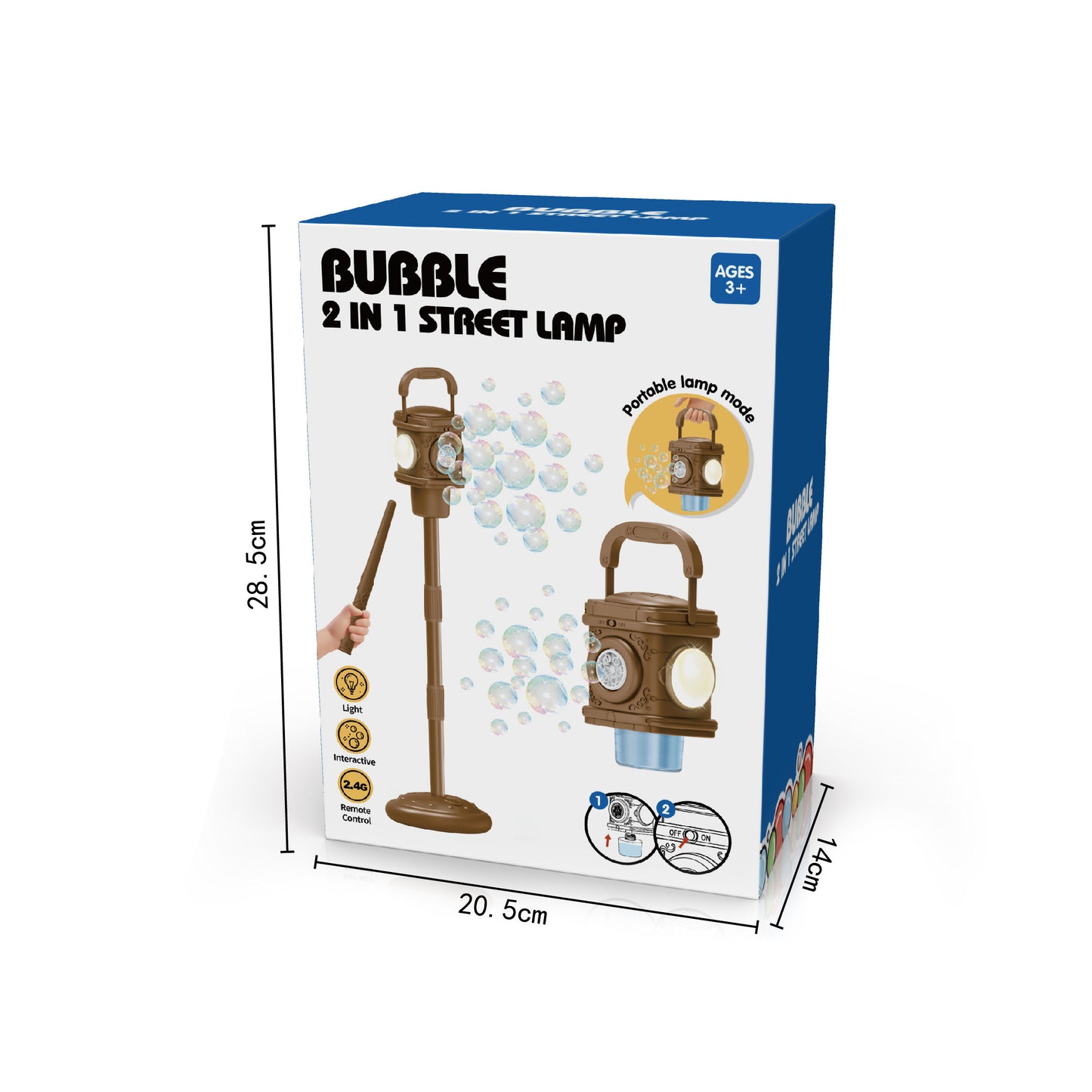 Vintage Street Lamp Style Bubble Toy Electric Auto Bubble Maker to Create Dreamy Atmosphere for All Occasions
