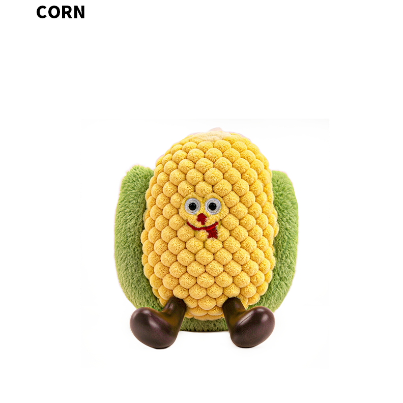 Vegetable Series Pea Eggplant Corn Mushroom Broccoli Pendant Pretend Play Food Plush Toy Doll Premium Keychain Gift for Girls