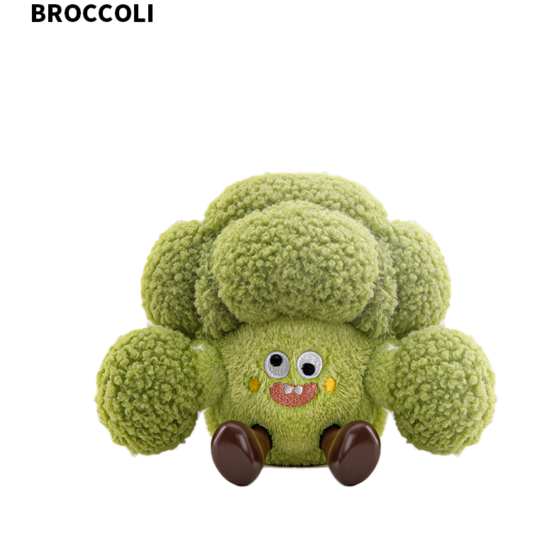 Vegetable Series Pea Eggplant Corn Mushroom Broccoli Pendant Pretend Play Food Plush Toy Doll Premium Keychain Gift for Girls