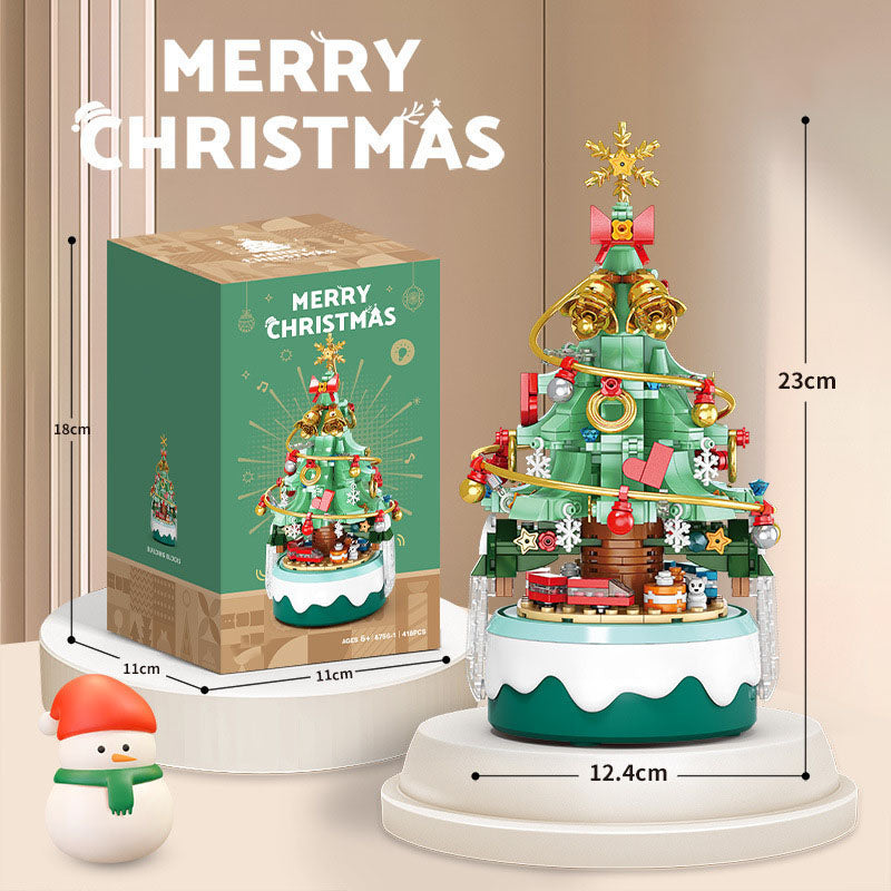 ENJOYSTAR DIY Assemble Building Block Christmas Tree, Hot Selling Christmas Season Gift & Home Decor Building Toy