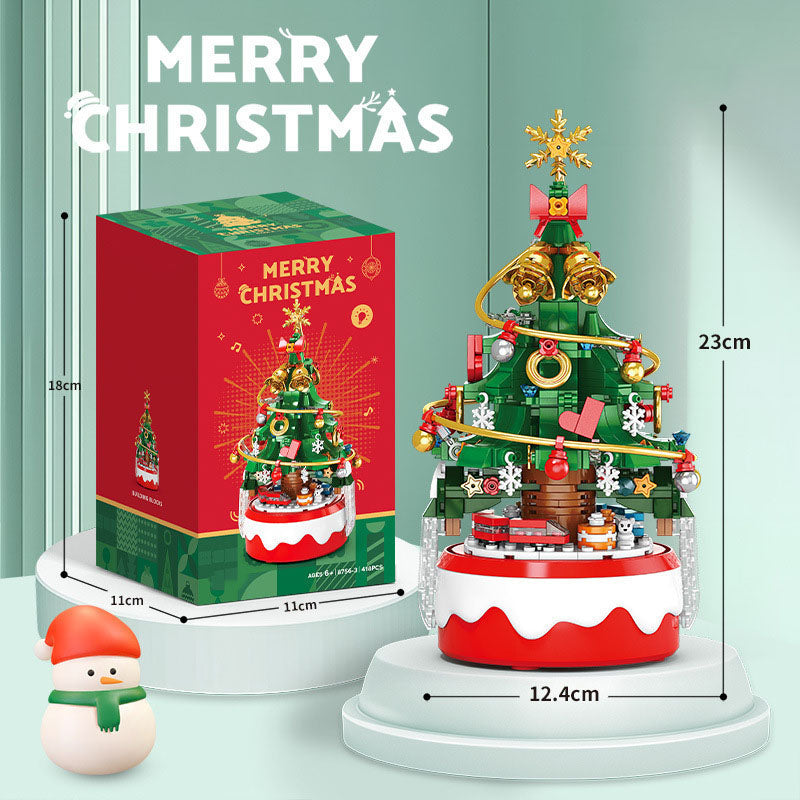 ENJOYSTAR DIY Assemble Building Block Christmas Tree, Hot Selling Christmas Season Gift & Home Decor Building Toy