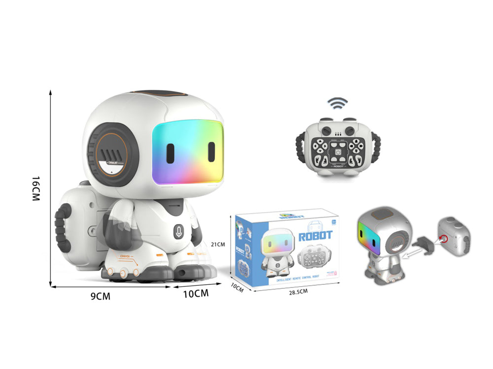 Smart Remote Control Robot Toy Programmable Kids Robot with Touch Sensor Colorful Light & Dance Mode