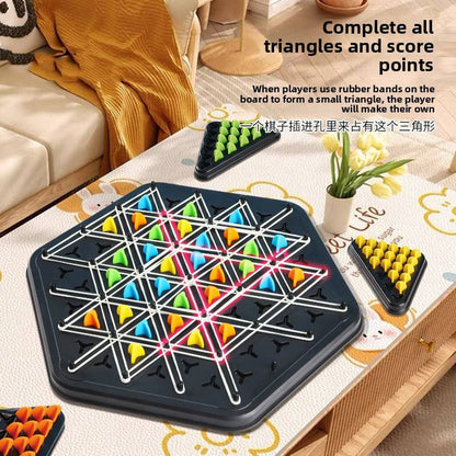 Chain Triangle Chess Game - STEM Strategy Board Toy play feature photo from Enjoy Star Toys