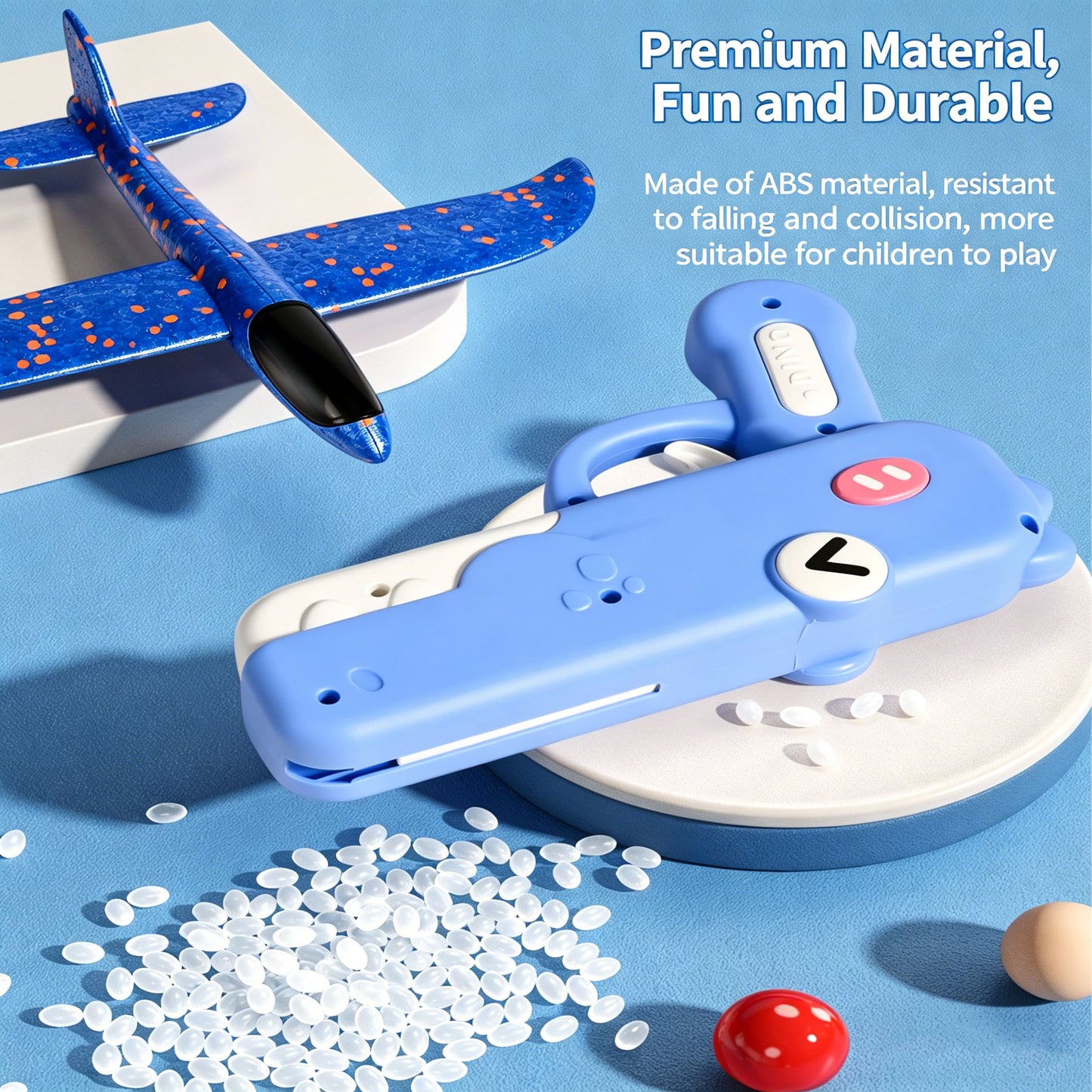 EnjoyStar Children's Catapult Foam Plastic Airplane Handheld Launcher Outdoor Parent-child Sports Flying Glider Toy for Boys