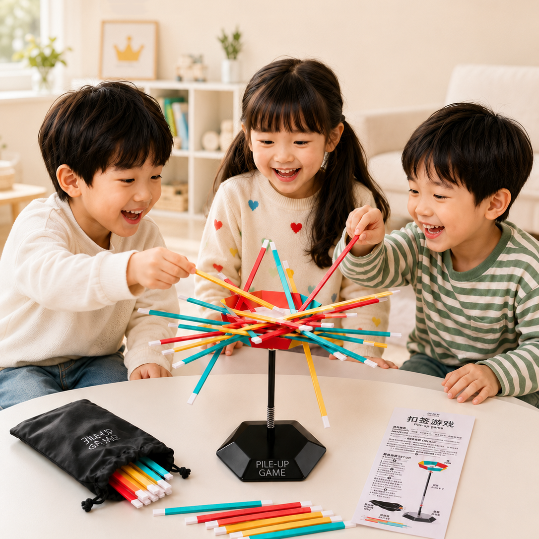 Pile-Up Balance Stick Game Suspense Stacking Board Game Family Party Table Toy