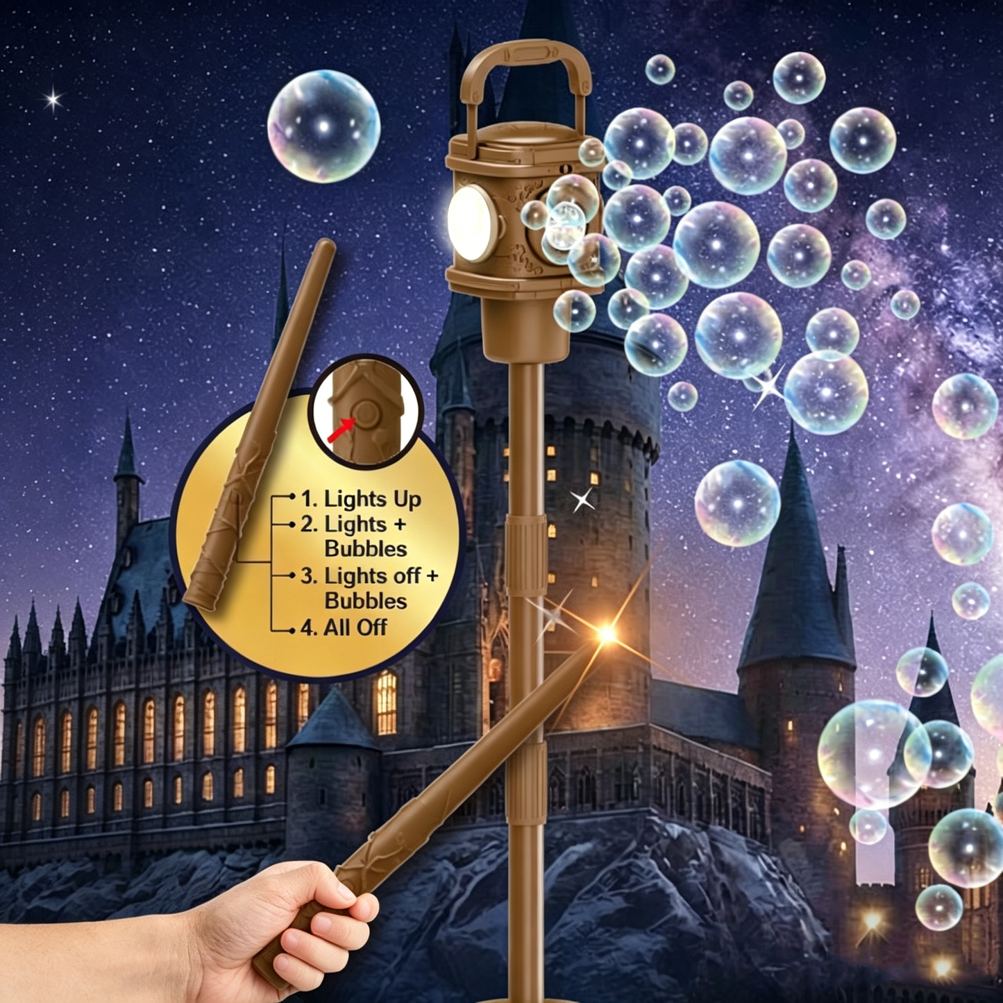 Vintage Street Lamp Style Bubble Toy Electric Auto Bubble Maker to Create Dreamy Atmosphere for All Occasions