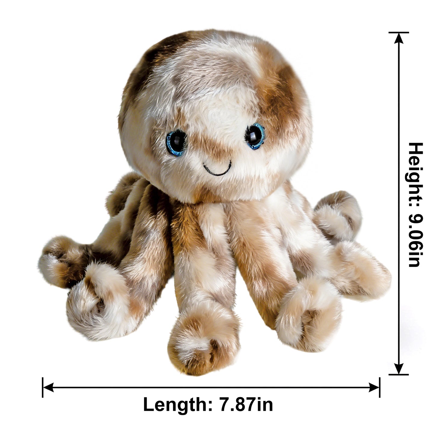 Electric Rotatable Plush Octopus Toy Voice Recording & Singing Stuffed Doll for Kids