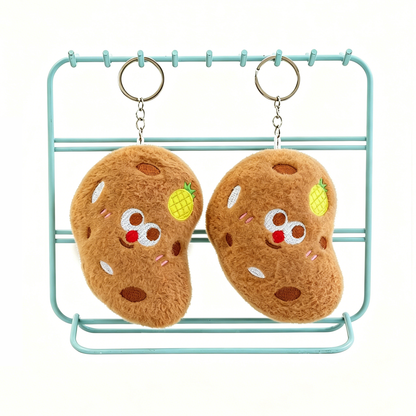 Cute Cartoon Plush Keychain Soft Fruit Food Stuffed - product photo 5