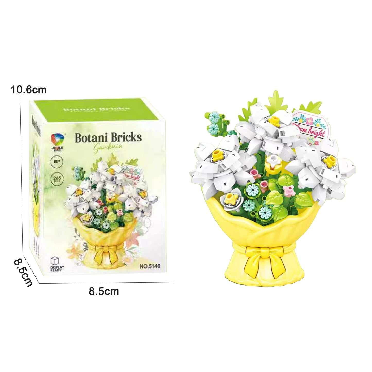 Eternal Flower Bouquet Micro Building Blocks Kit Desktop Tabletop Ornament Gift