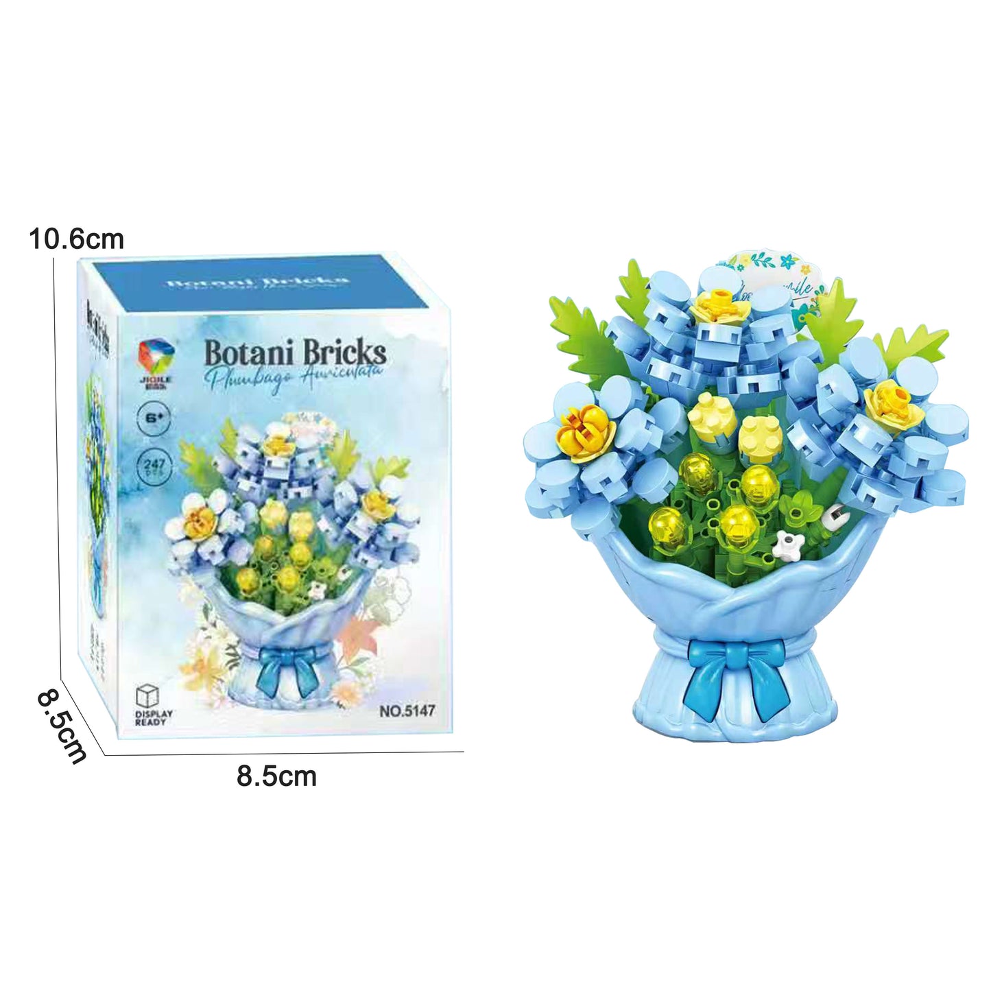 Eternal Flower Bouquet Micro Building Blocks Kit Desktop Tabletop Ornament Gift