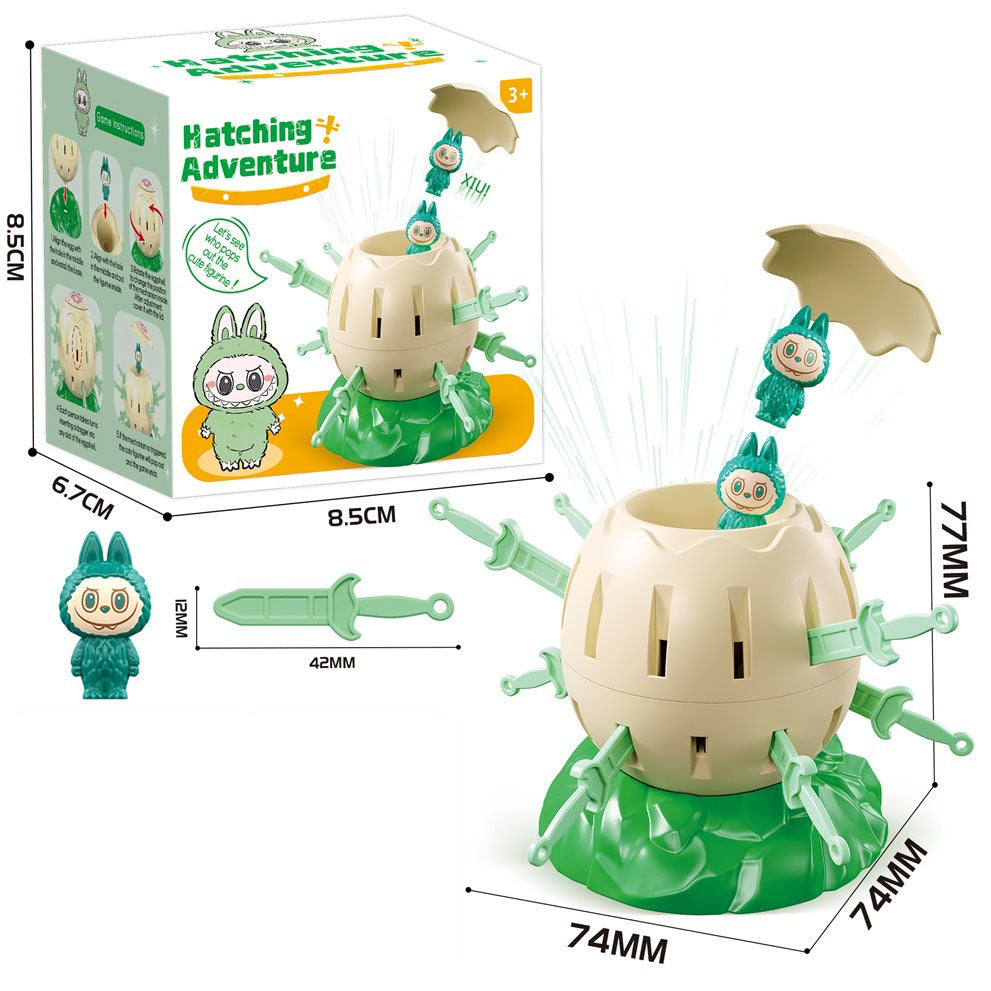 Kids Pop Up Barrel Challenge Game Mini Cartoon Lucky Pop Toy Family Party Board Game