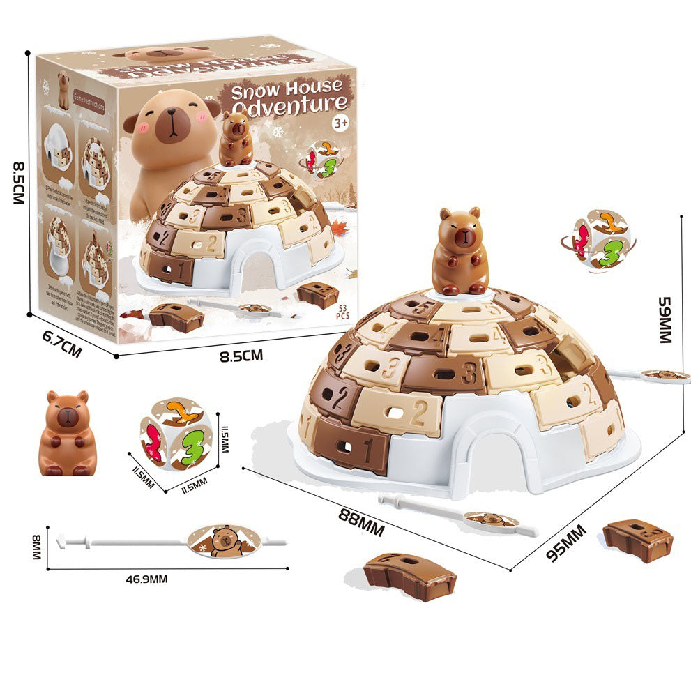 Kids Pop Up Barrel Challenge Game Mini Cartoon Lucky Pop Toy Family Party Board Game