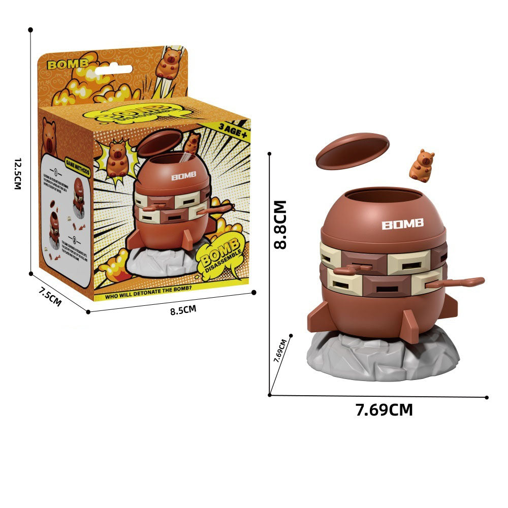 Kids Pop Up Barrel Challenge Game Mini Cartoon Lucky Pop Toy Family Party Board Game