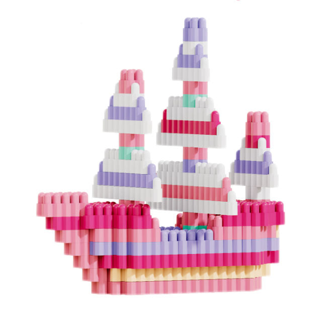 EnjoyStar Educational DIY Modern Buildings Model Toy for Girls 520 PCS Plastic Building Blocks Ages 5-7 Years