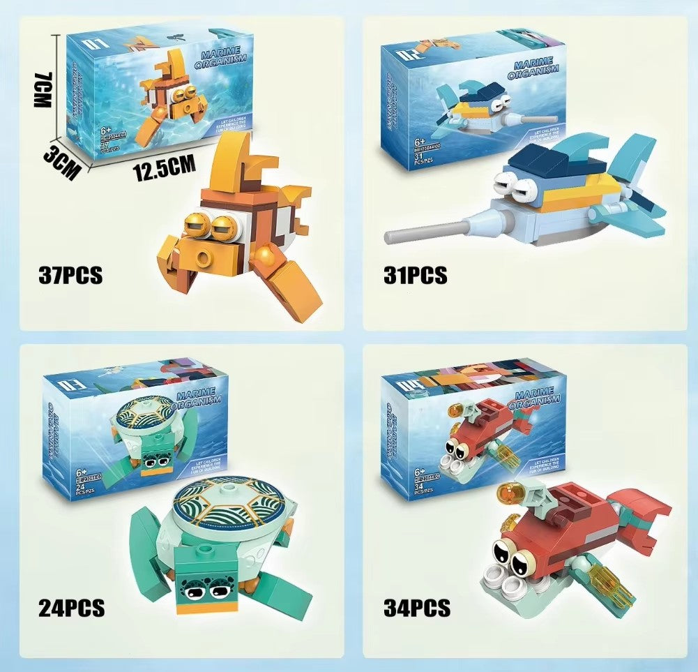 ENJOYSTAR 12-in-1 DIY Building Blocks Set Creative Assemble Construction Toy STEM Educational Toy for Kids