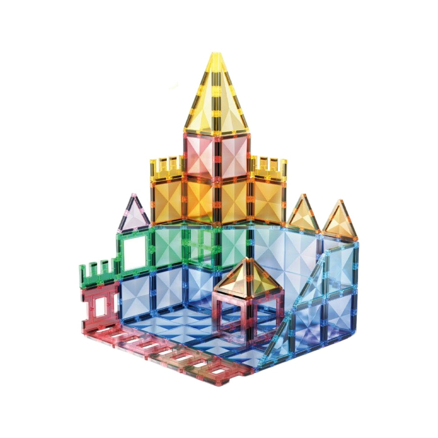 EnjoyStar Open Diamond-Shaped Plastic Stained Window Strong Magnetic Transmitting Sheet 120 PCS Ages 4-9