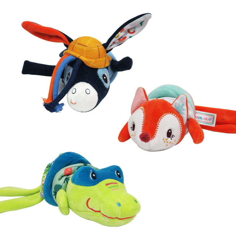 ENJOYSTAR Super Vocalizing Fox Crocodile Donkey Plush Toy Squeaky Animal Chew Toy For Kids Education Pet Molar Interactive Plush With Real Animal Sound